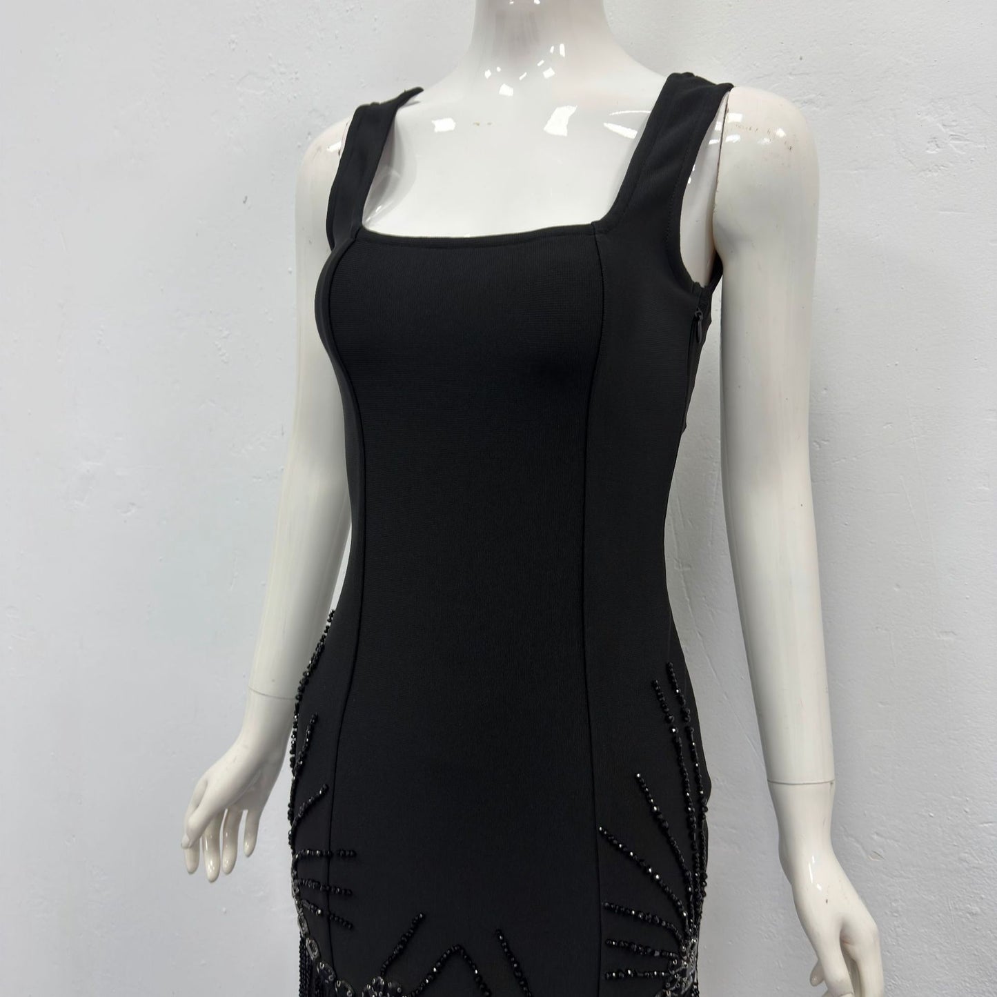 VVZ Sexy Spaghetti-Strap Fringe Dress