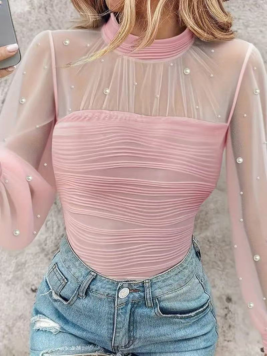 VVZ Backless, Cutout, Slim-Fit, Textured Top
