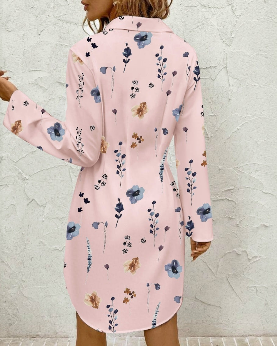 VVZ Women's Floral Shirt Dress