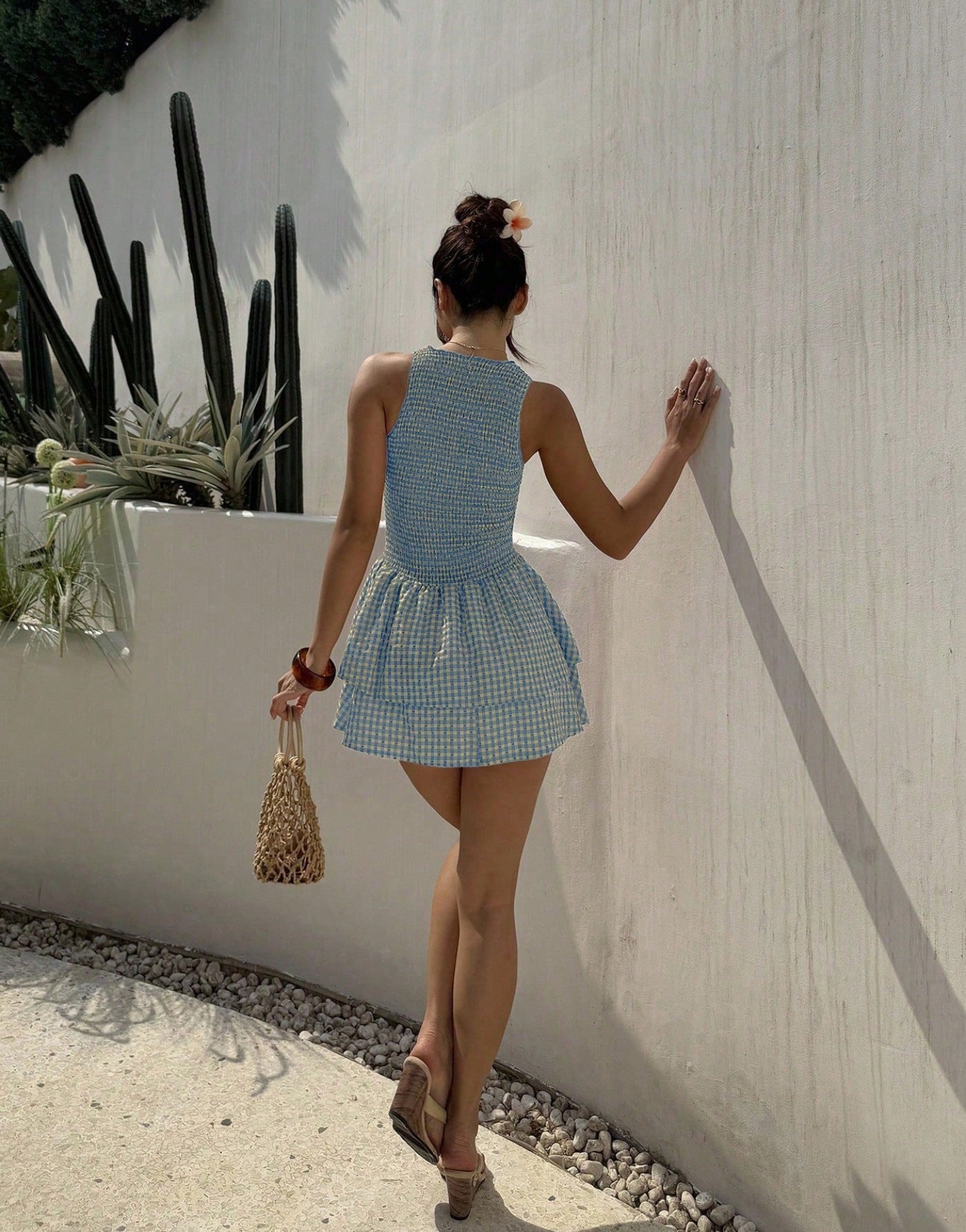 VVZ Women's Stylish Sleeveless Mini Dress