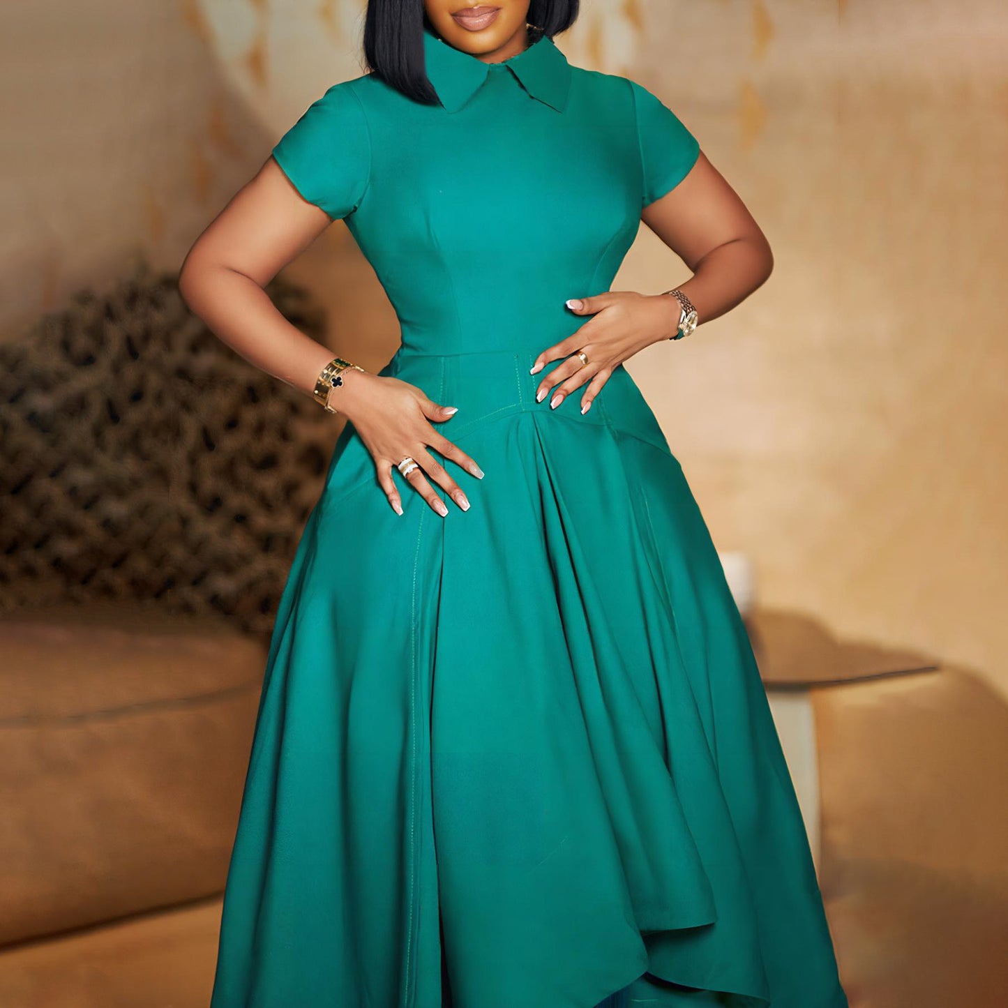 VVZ Stylish high-waisted full dress
