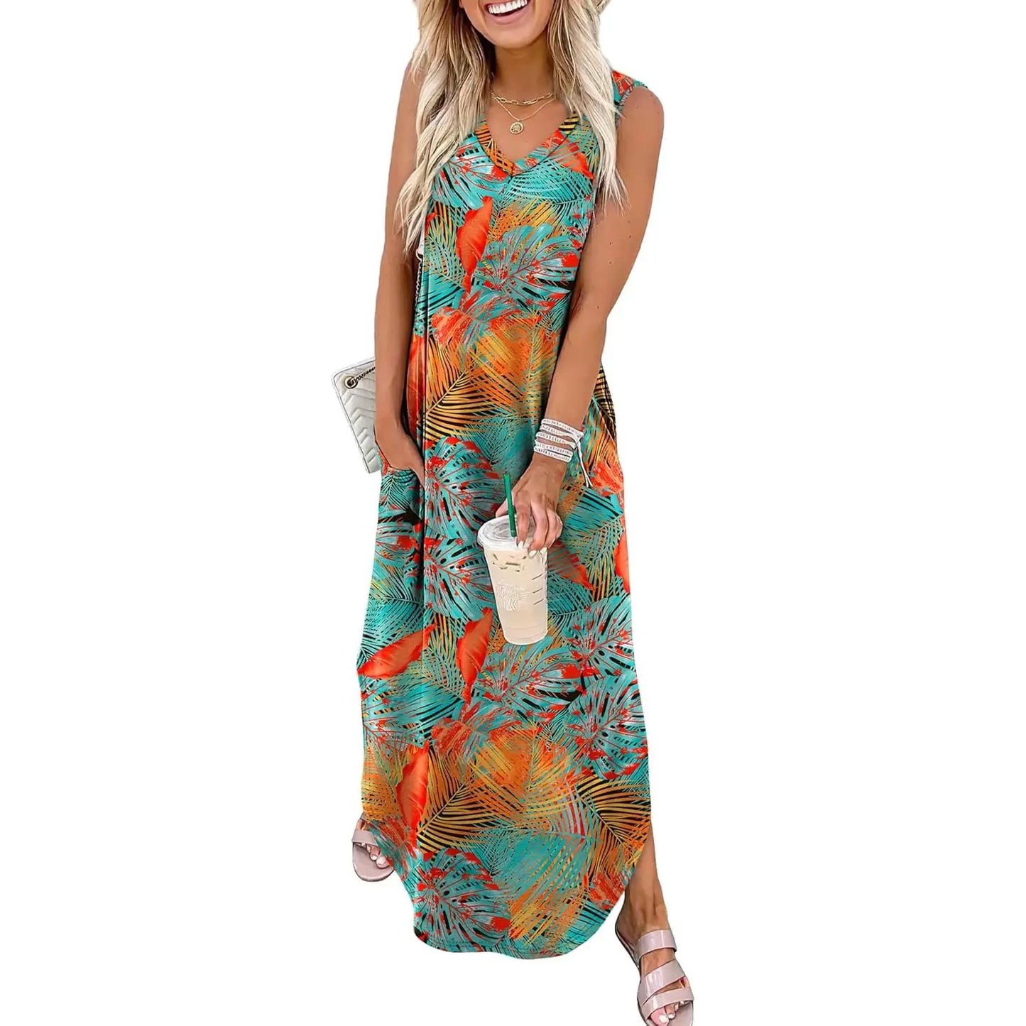 VVZ Summer Casual Floral Dress