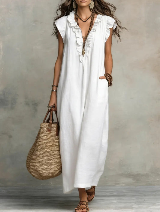 VVZ Summer Bohemian-Style Maxi Dress