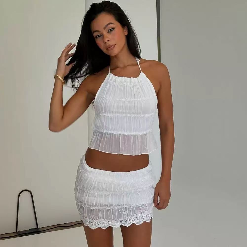 VVZ Women's Two-Piece Skirt Set for Outings