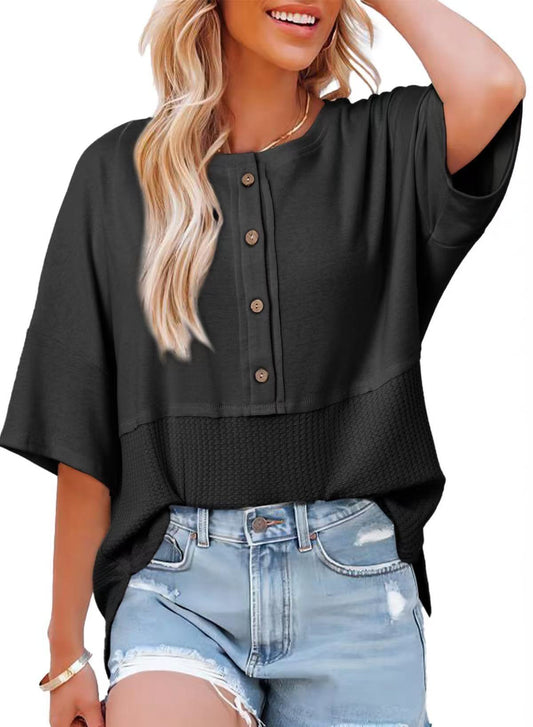 VVZ Women's Waffle-Knit Top