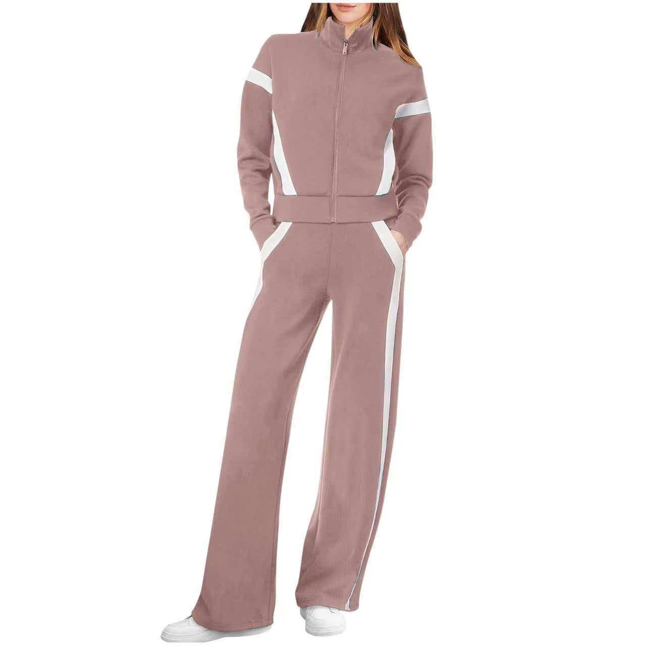 VVZ Lounge Sets for Women Sweatsuit 2 Piece Outfits Sweatshirt