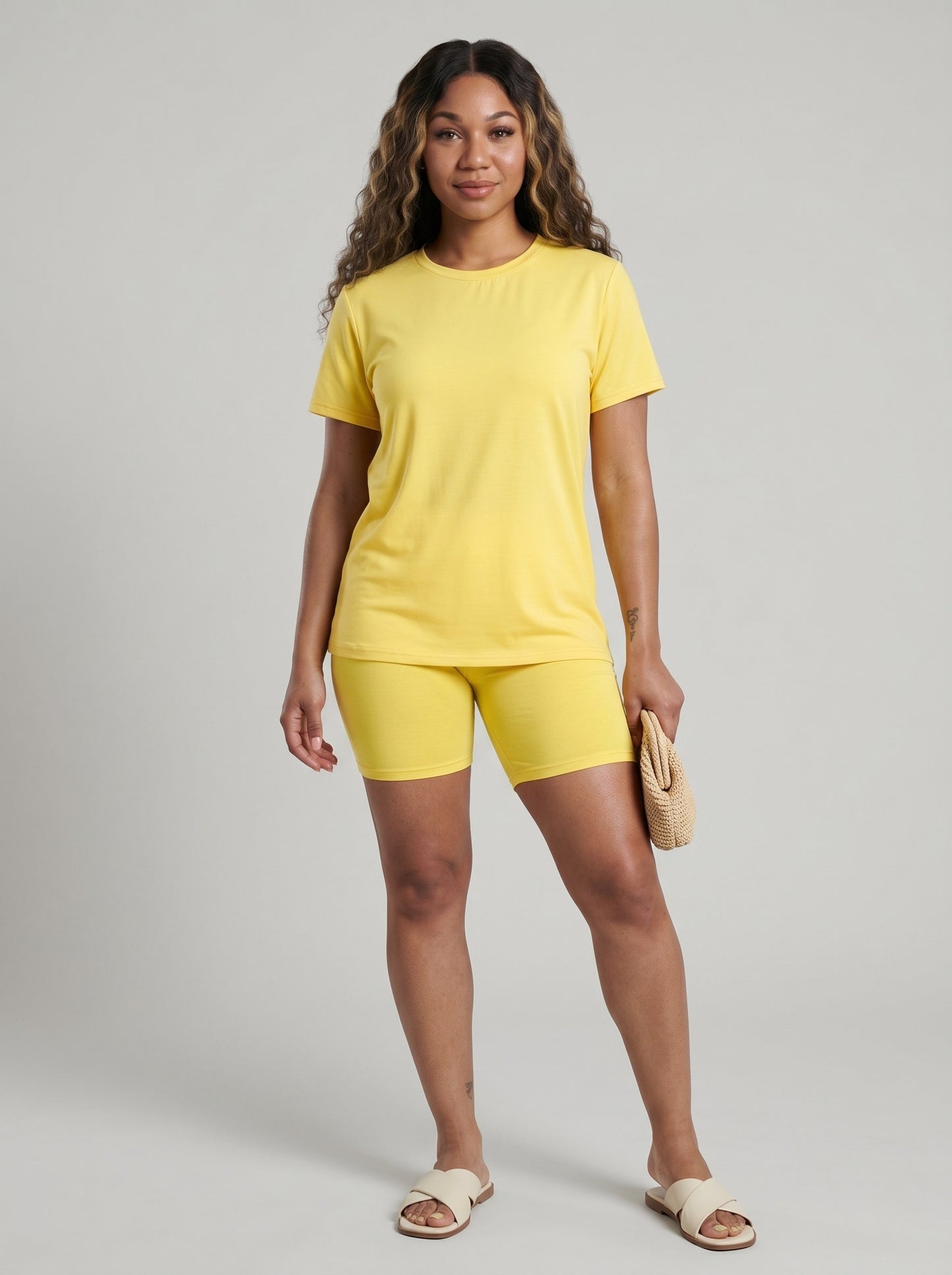 VVZ Short-Sleeve Crew-Neck T-Shirt and Shorts