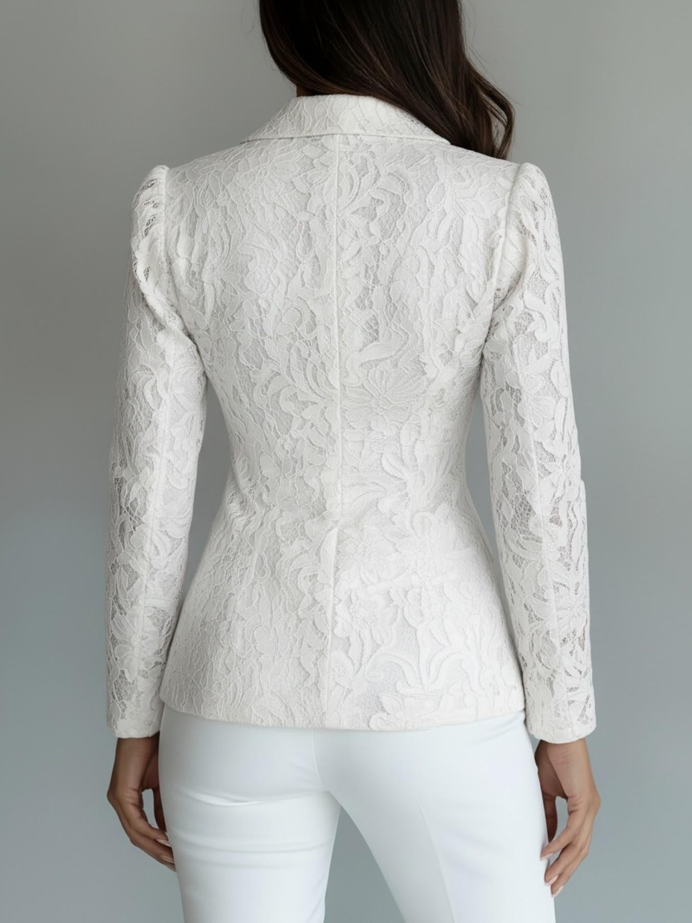 VVZ Elegant Women's Lace Blazer
