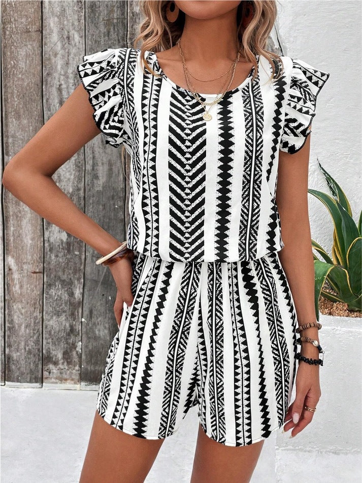 VVZ Women's All-Over Print Romper