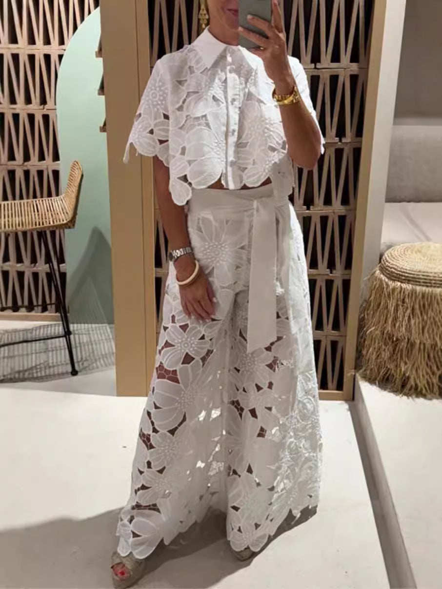 VVZ  New Women's Vintage-Style Lace Set