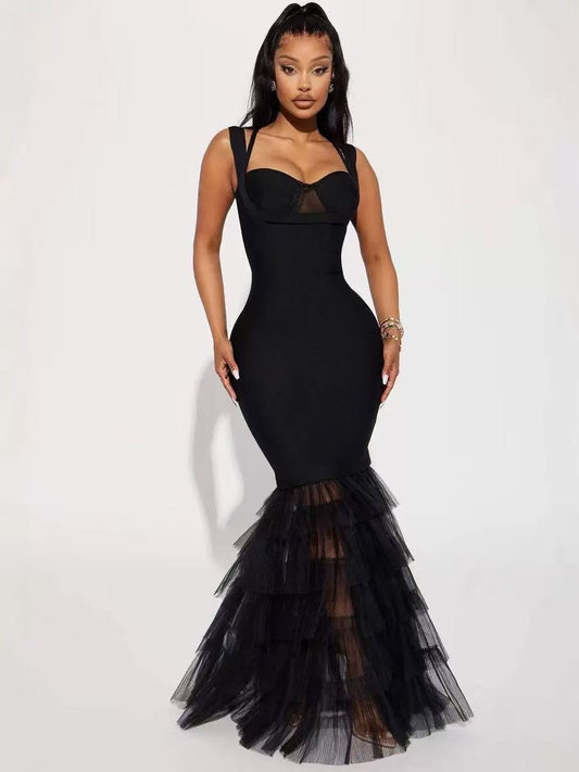VVZ Sheer Bandage Dress