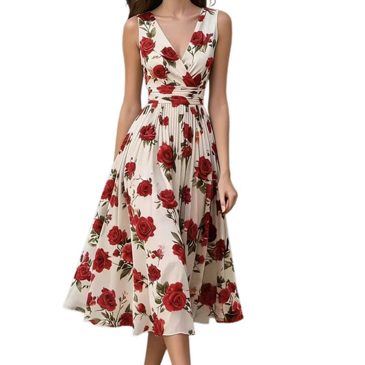 VVZ Form-fitting V-neck dress with an innocent-yet-alluring vibe