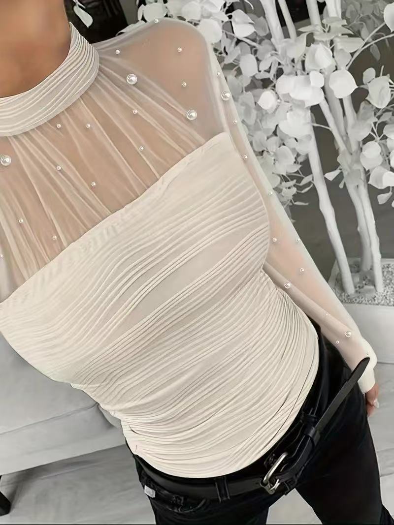 VVZ Backless, Cutout, Slim-Fit, Textured Top