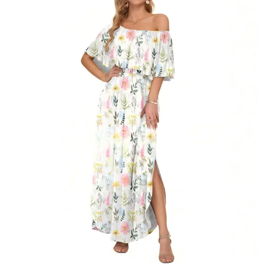 VVZ Women's Off The Shoulder Dress