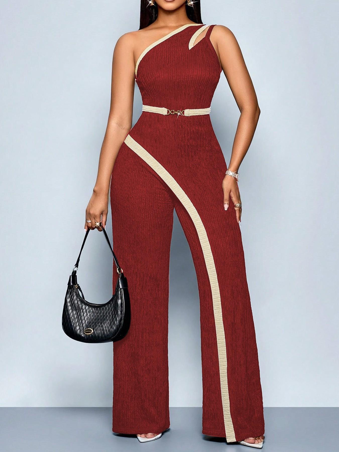 VVZ Women's Asymmetrical Jumpsuit