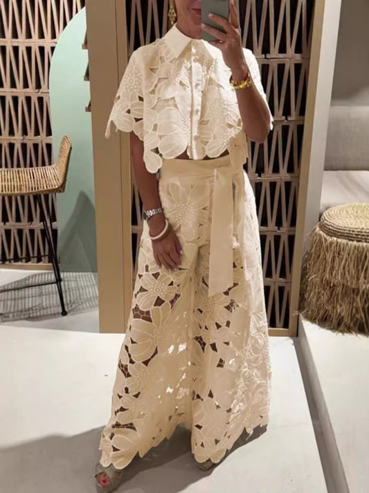 VVZ  New Women's Vintage-Style Lace Set