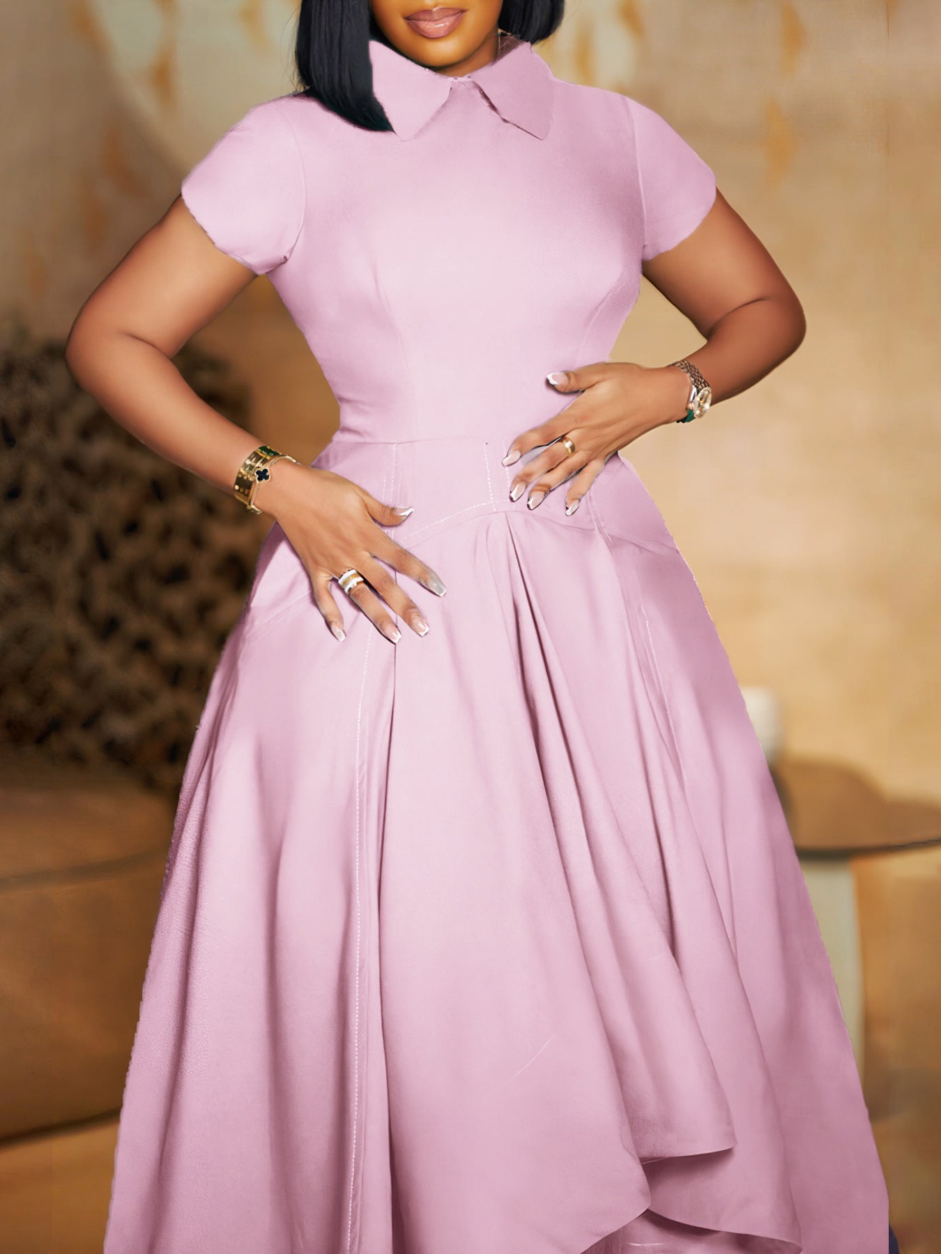 VVZ Stylish high-waisted full dress