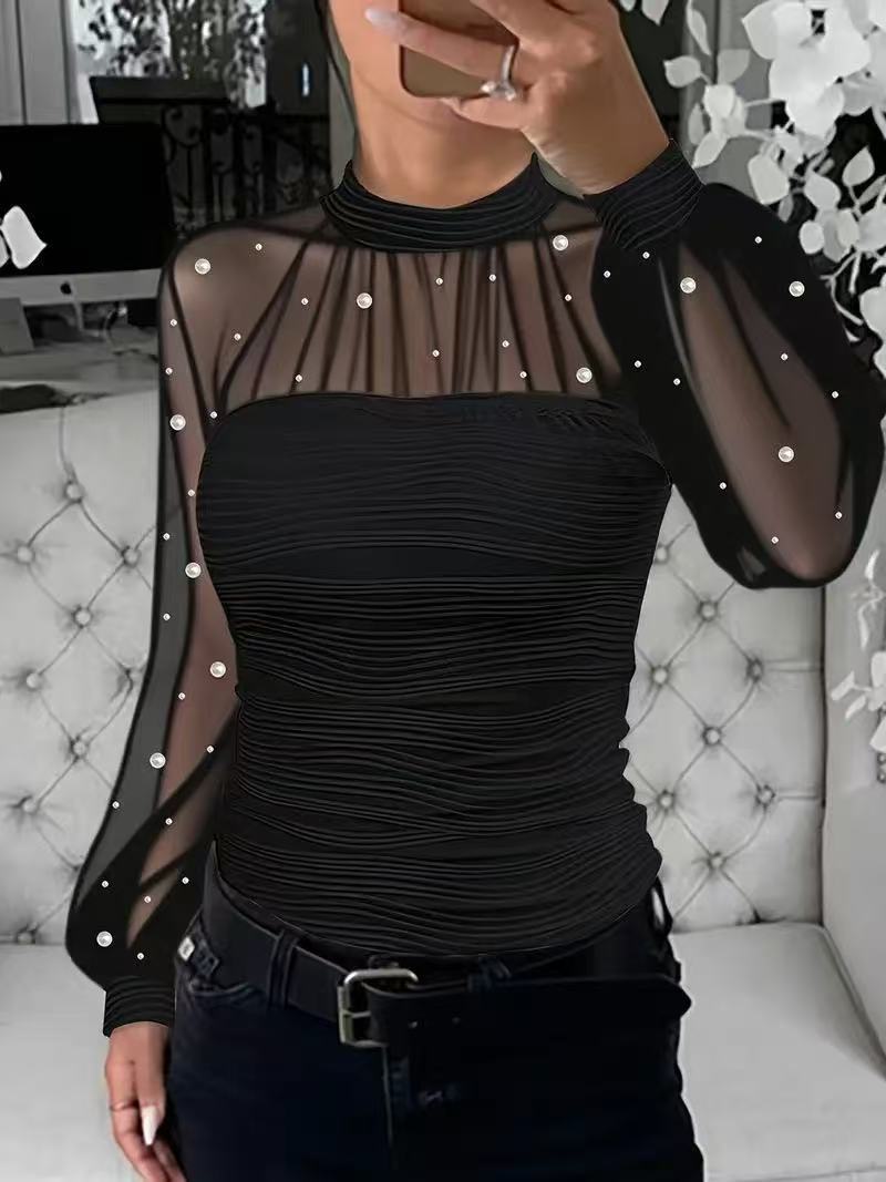 VVZ Backless, Cutout, Slim-Fit, Textured Top