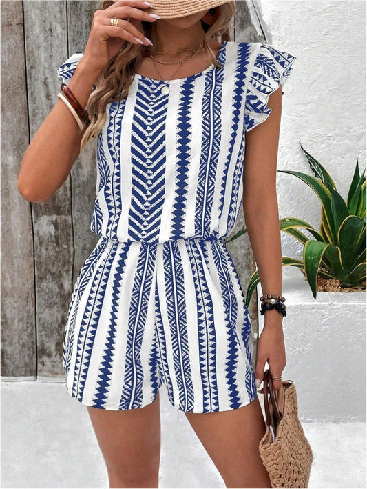 VVZ Women's All-Over Print Romper