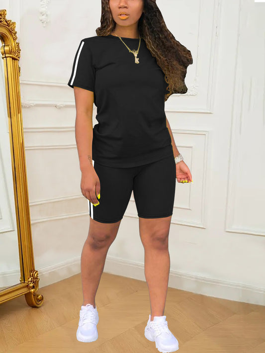 VVZ Short-Sleeve T-Shirt and Shorts