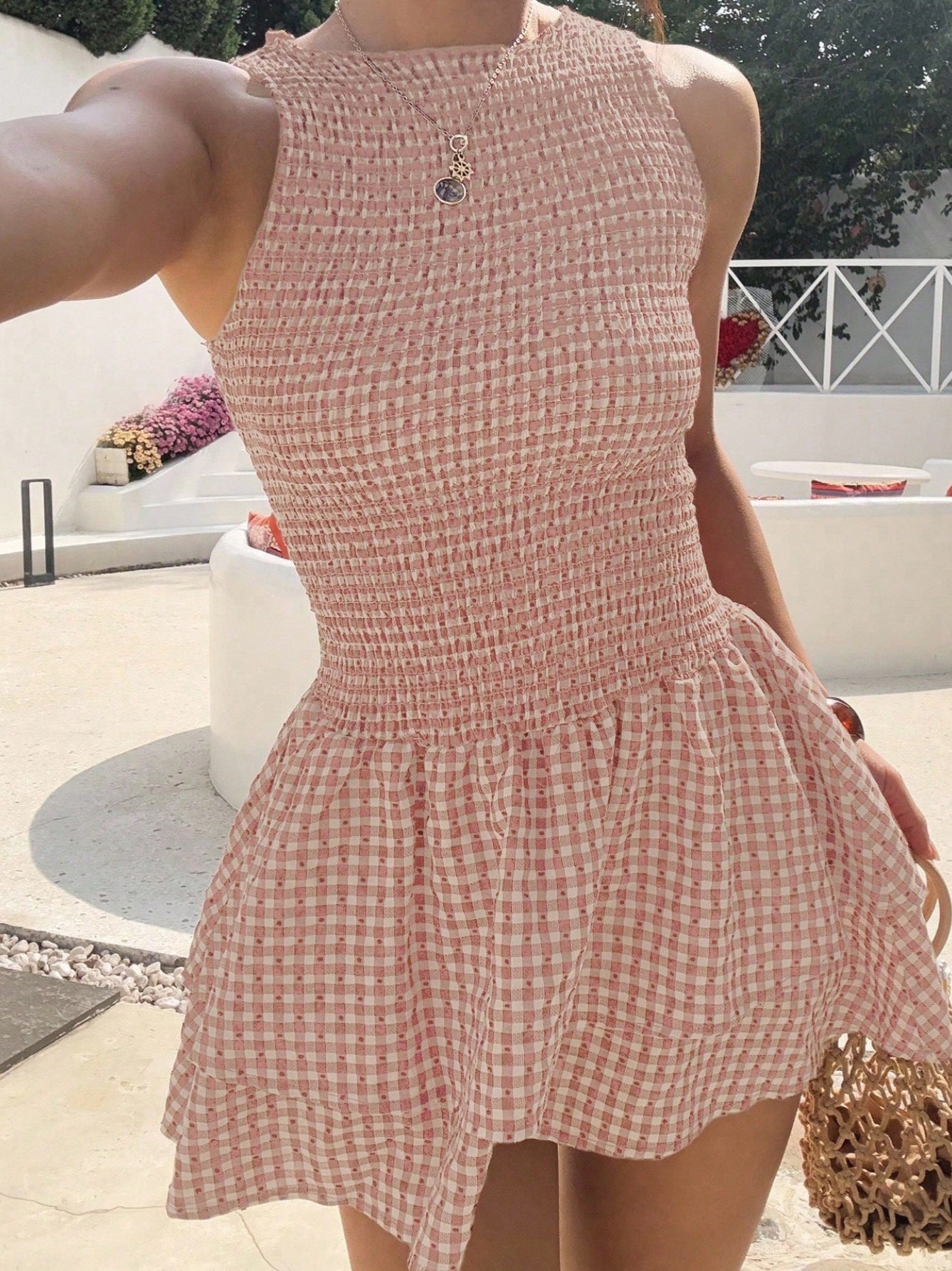 VVZ Women's Stylish Sleeveless Mini Dress