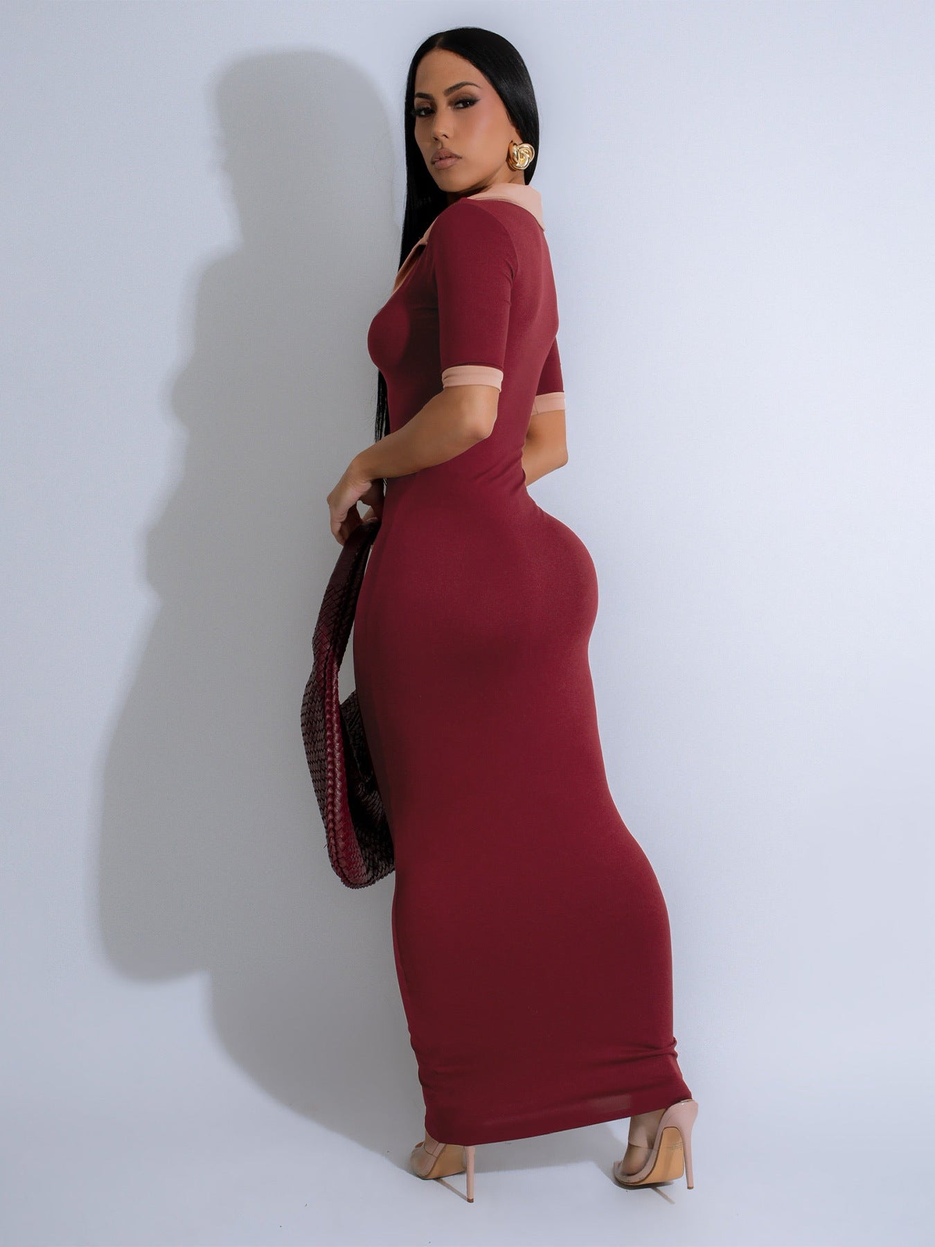 VVZ Women's Color-block Polo Dress