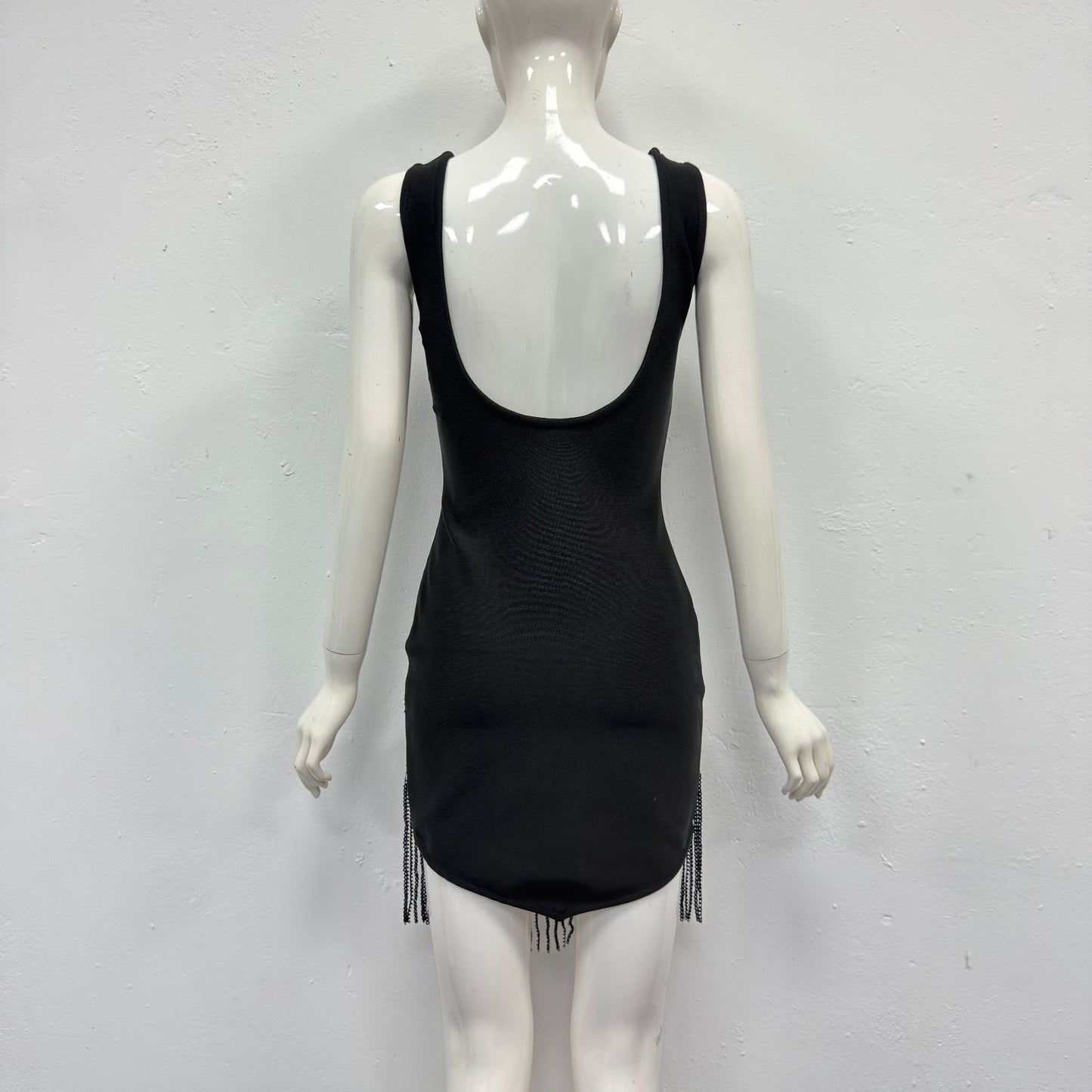 VVZ Sexy Spaghetti-Strap Fringe Dress