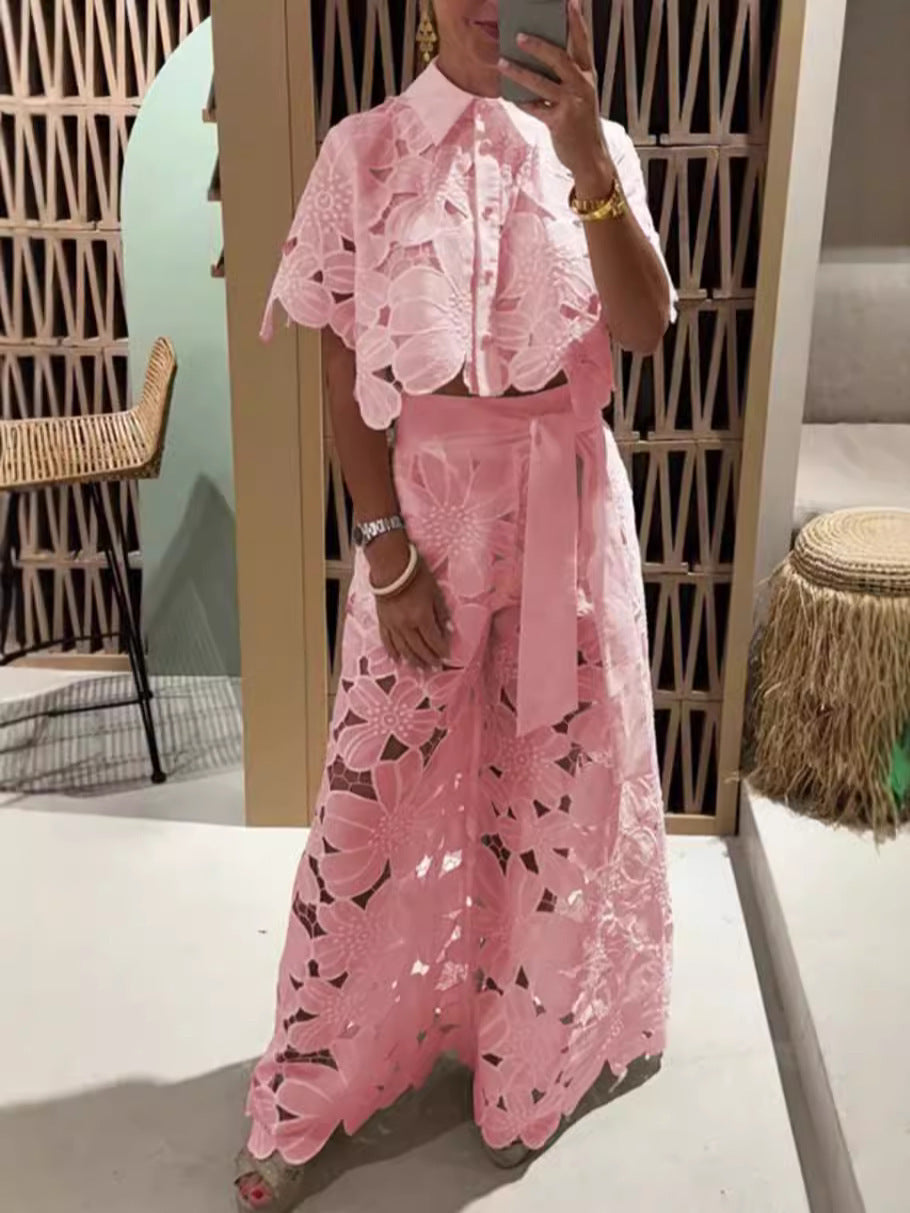 VVZ  New Women's Vintage-Style Lace Set