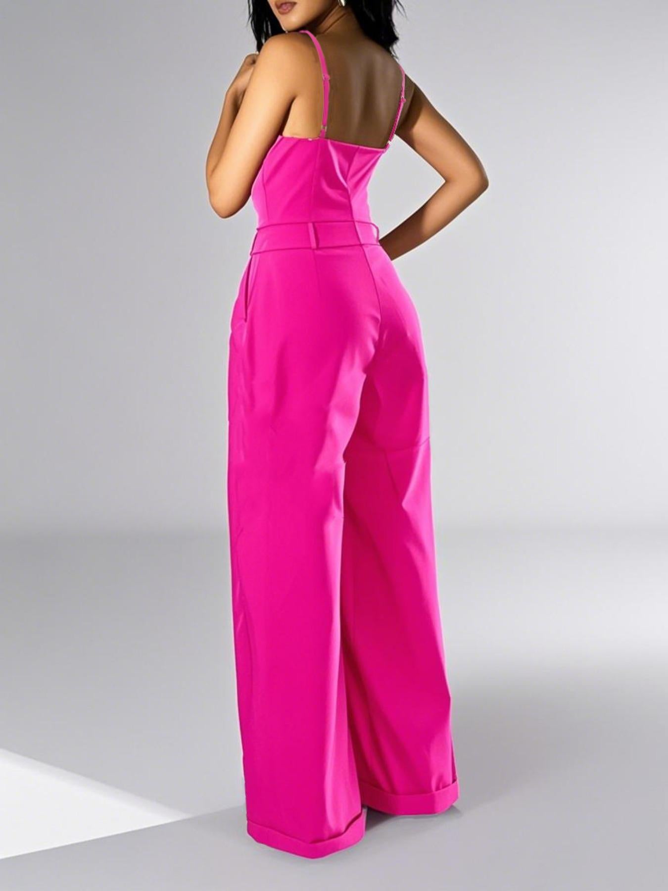 VVZ Women's Printed Strappy Jumpsuit