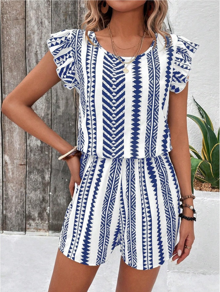 VVZ Women's All-Over Print Romper