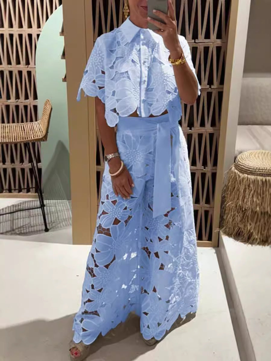 VVZ  New Women's Vintage-Style Lace Set