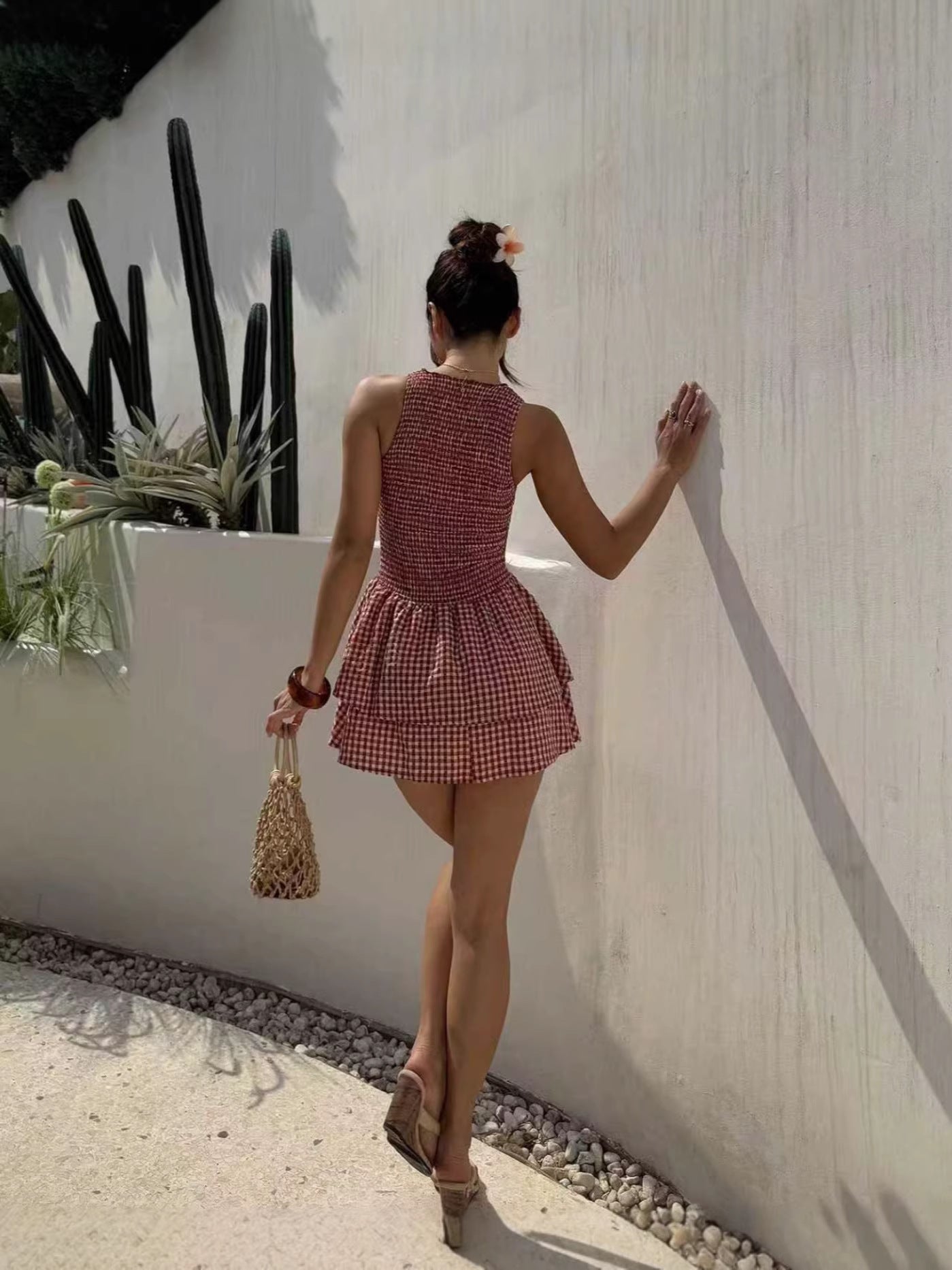 VVZ Women's Stylish Sleeveless Mini Dress