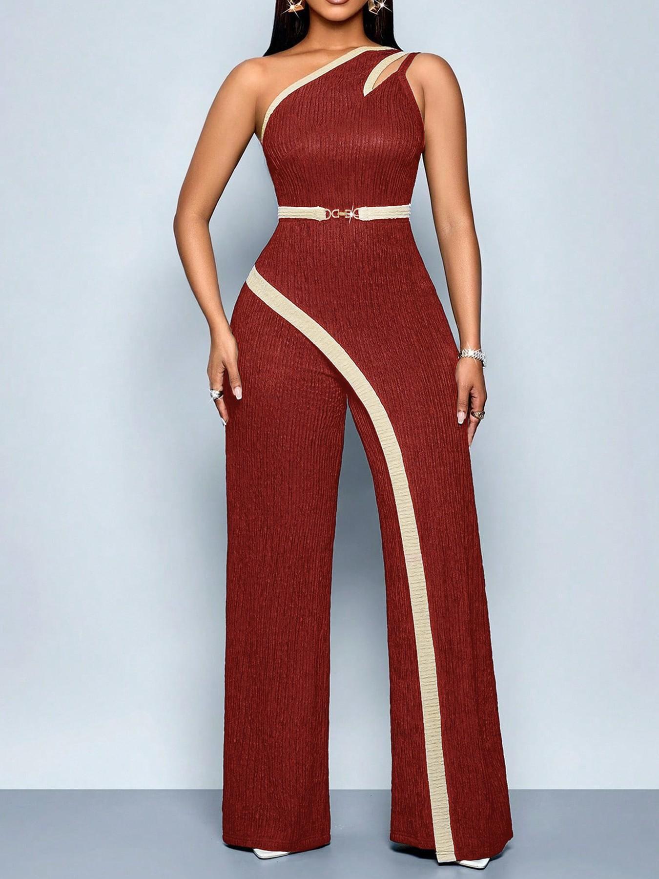 VVZ Women's Asymmetrical Jumpsuit