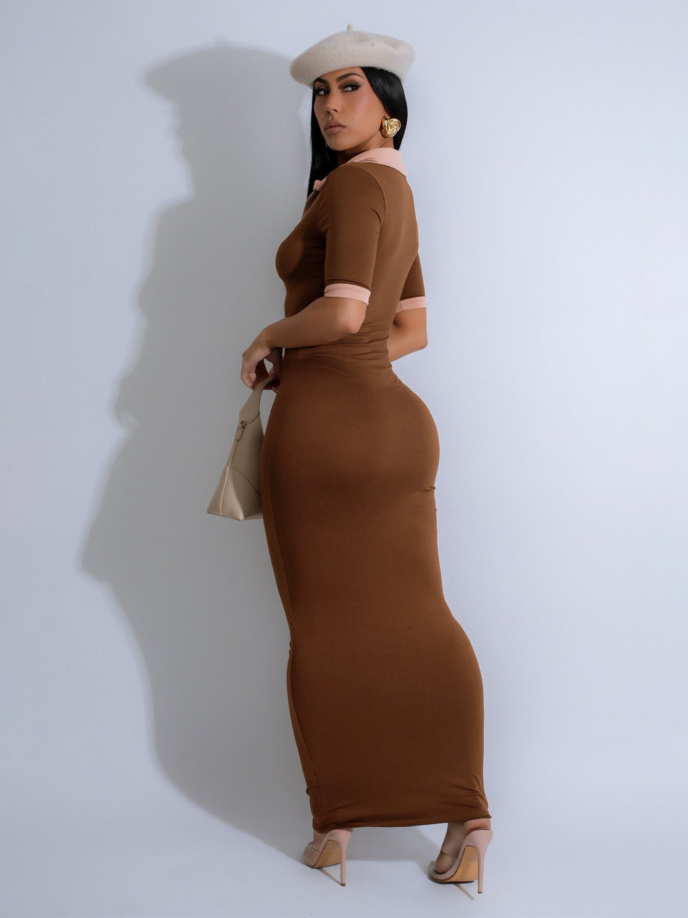 VVZ Women's Color-block Polo Dress