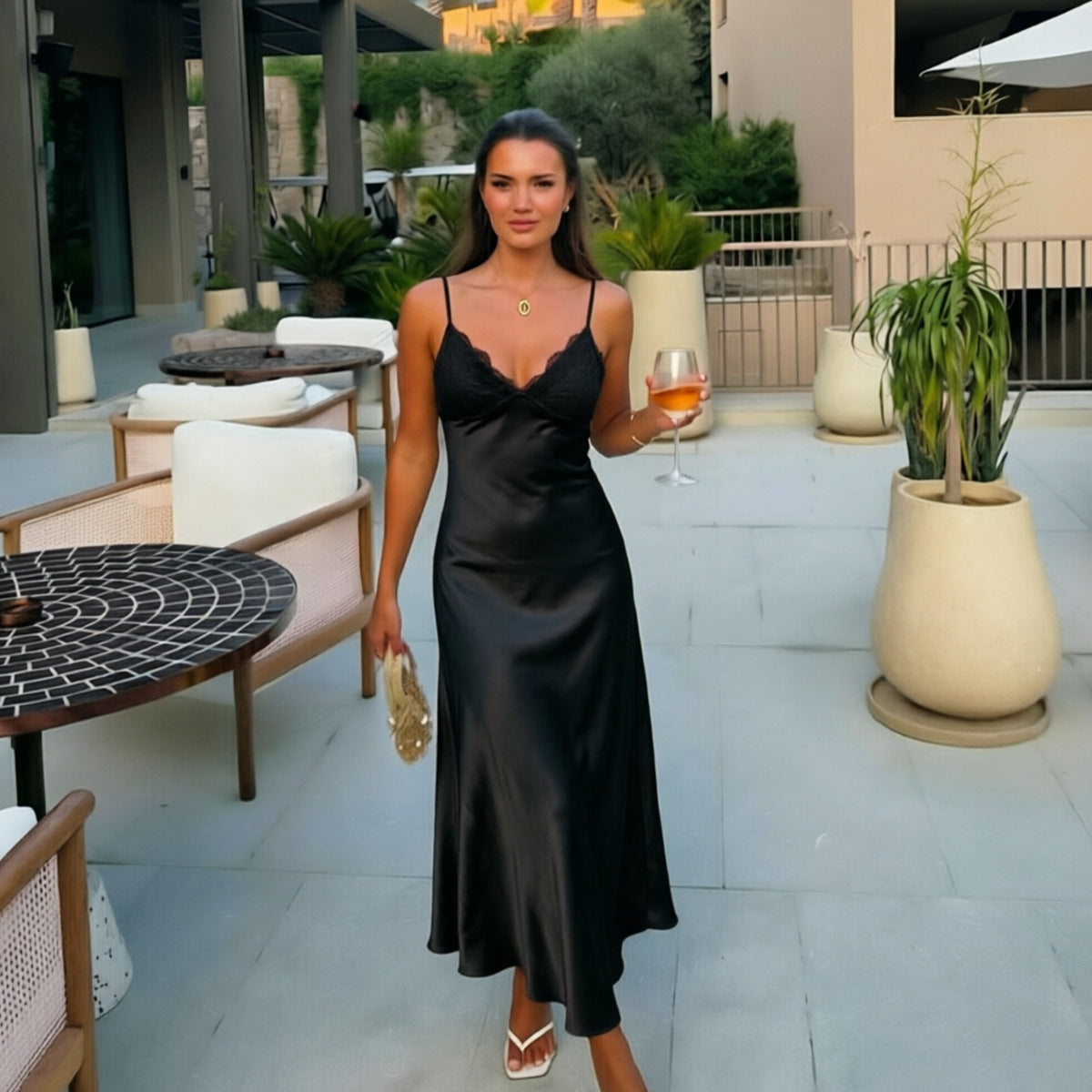 VVZ Women's strapless maxi dress