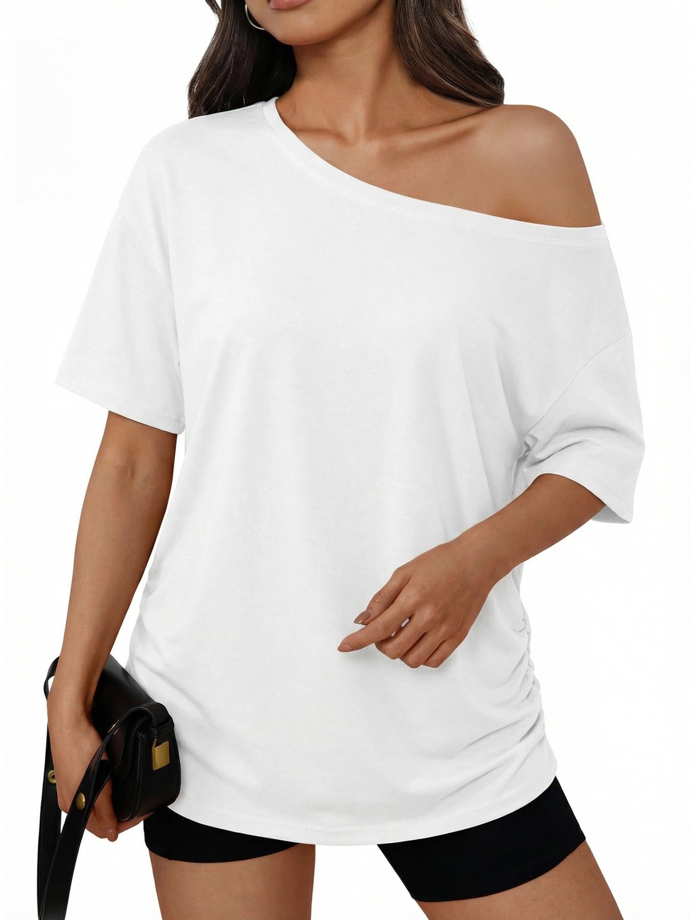 VVZ Women's Solid-Color T-Shirt