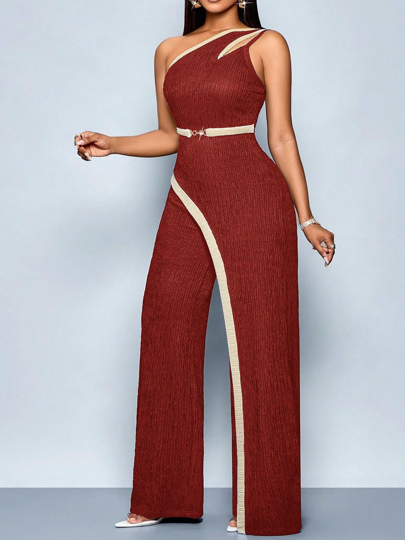 VVZ Women's Asymmetrical Jumpsuit