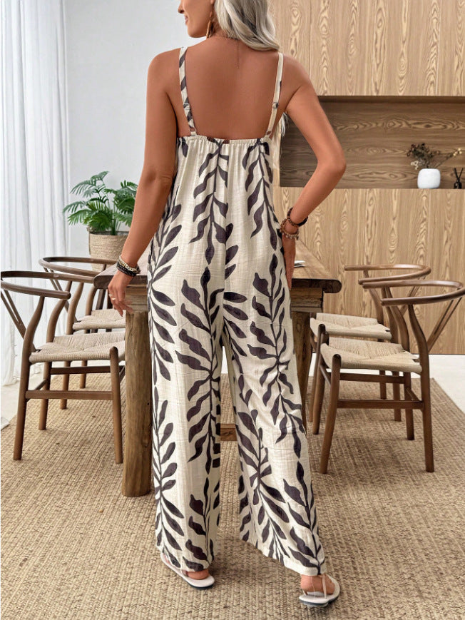 VVZ Sleeveless Wide-Leg Romper — Beach & Vacation Style