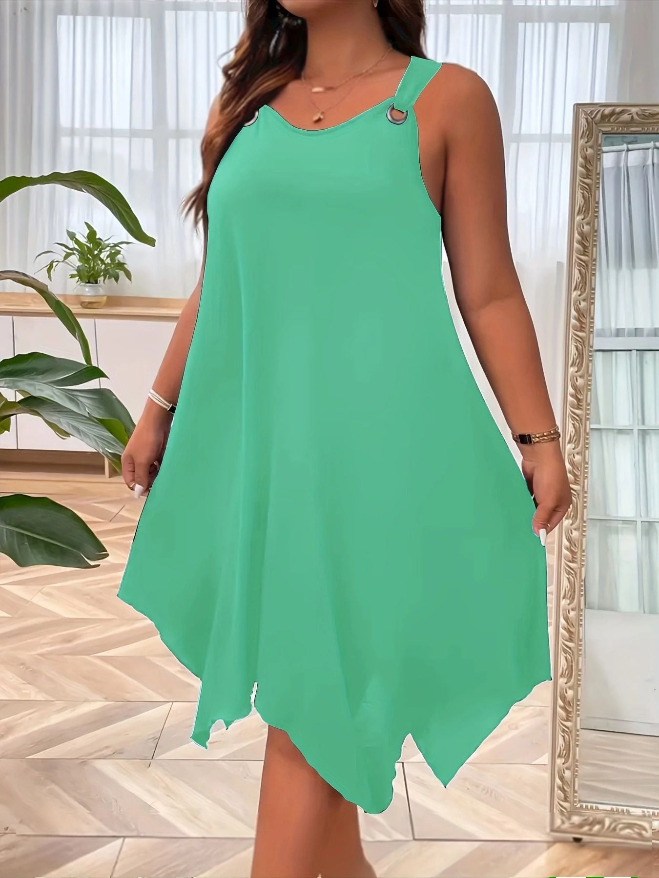 VVZ Solid-Color Tank Dress