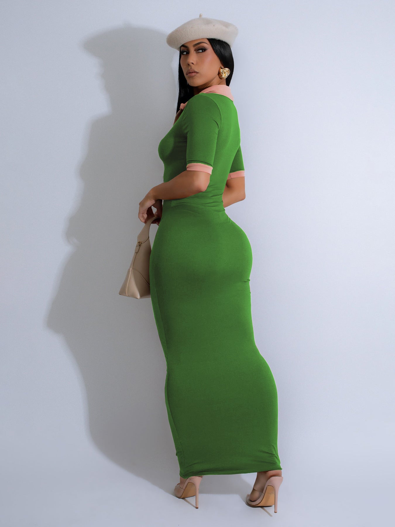 VVZ Women's Color-block Polo Dress