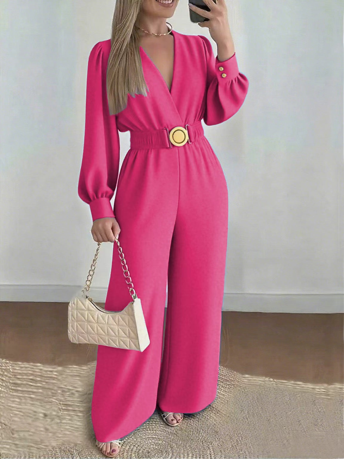 VVZ Women's Casual Jumpsuit Set