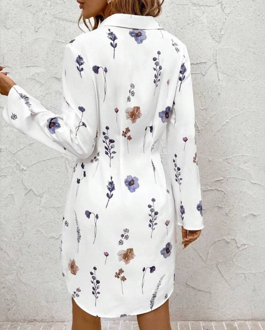 VVZ Women's Floral Shirt Dress