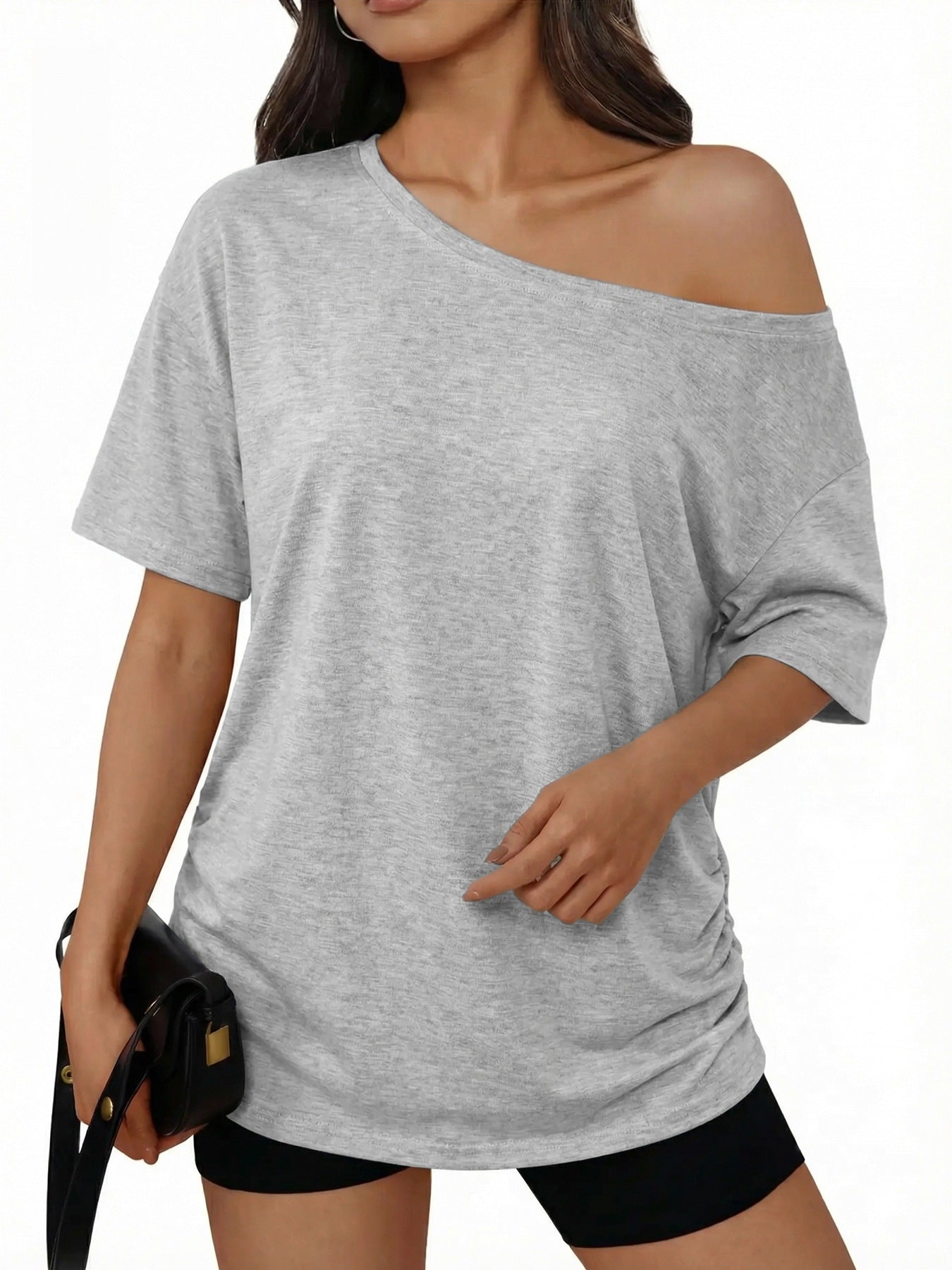 VVZ Women's Solid-Color T-Shirt