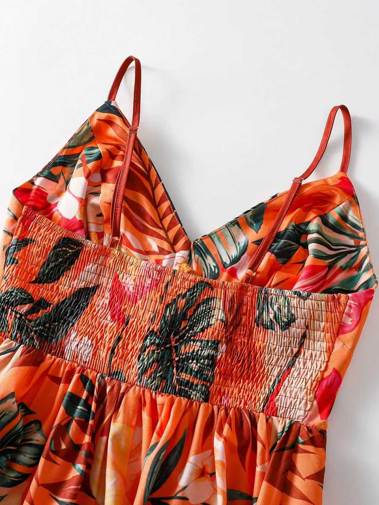 VVZ French-style printed camisole dress