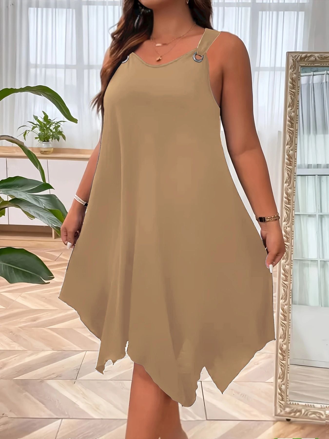 VVZ Solid-Color Tank Dress