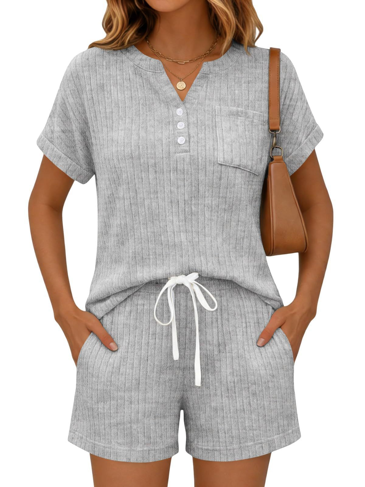 VVZ Women's Summer Two-Piece Shorts Set