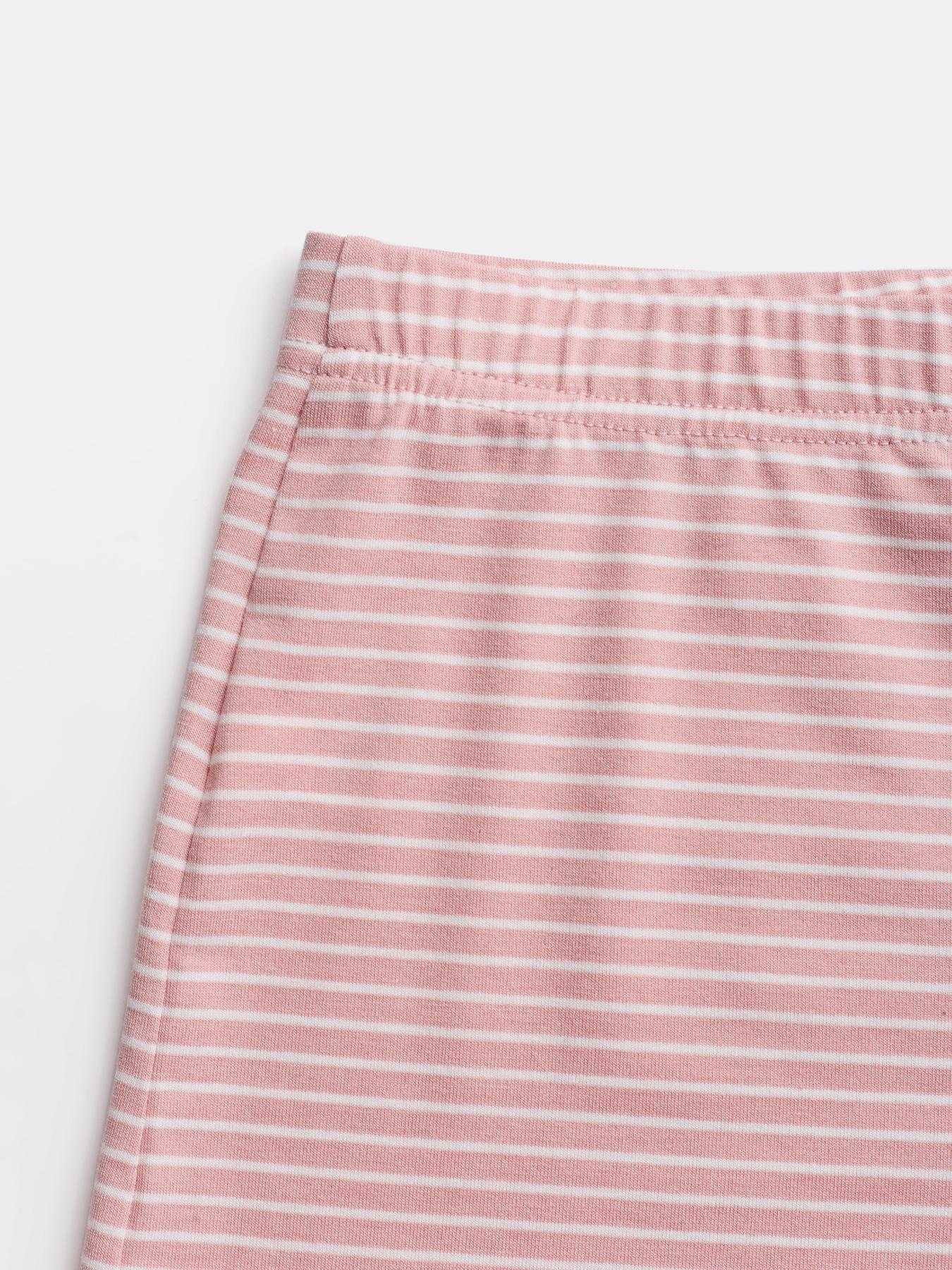 VVZ Two-piece Set Women's Striped Print Crop Tee
