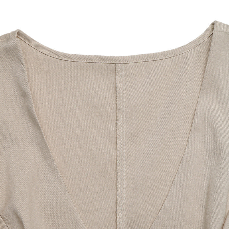 VVZ Women's V-neck sleeveless top and shorts