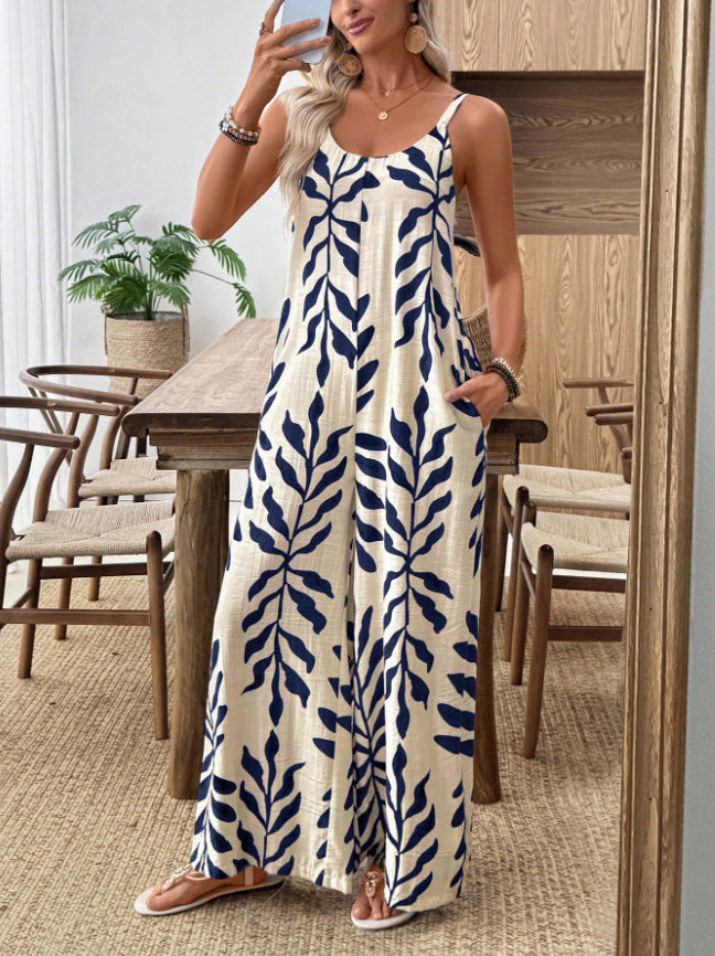 VVZ Sleeveless Wide-Leg Romper — Beach & Vacation Style
