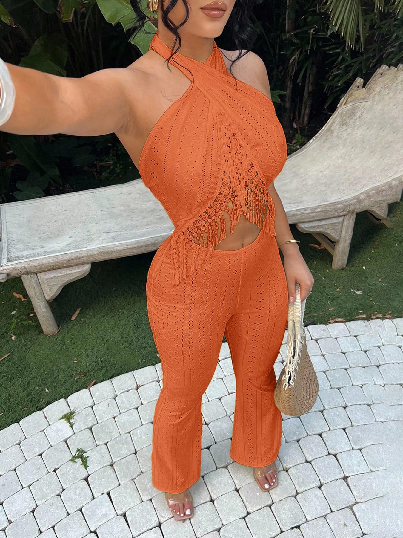 VVZ Women's Casual Vacation Jumpsuit